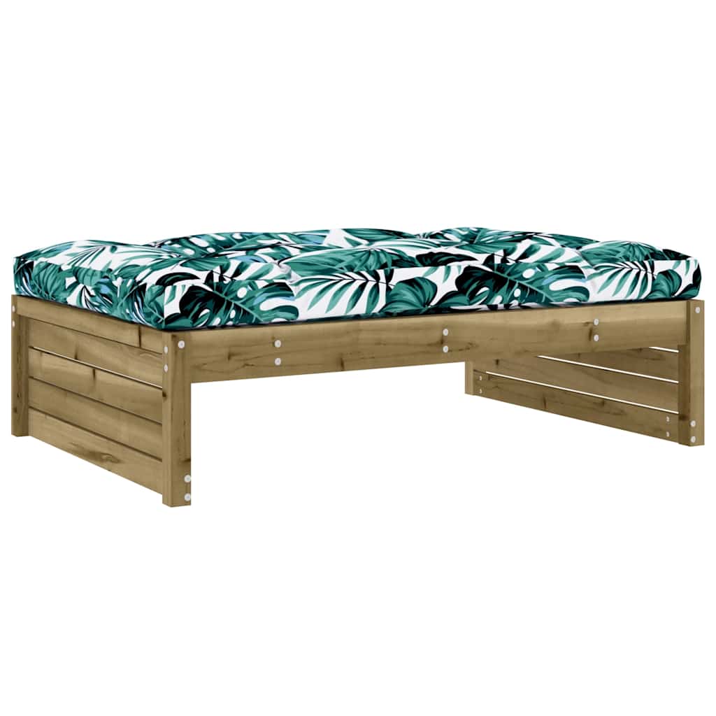 Sturdy Pine Garden Footstool 120x80 cm - Impregnated Wood
