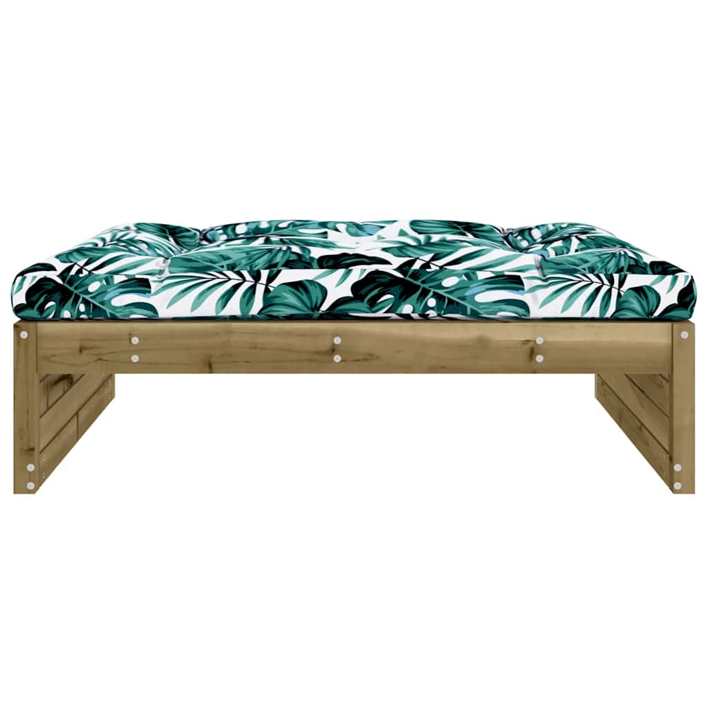 Sturdy Pine Garden Footstool 120x80 cm - Impregnated Wood