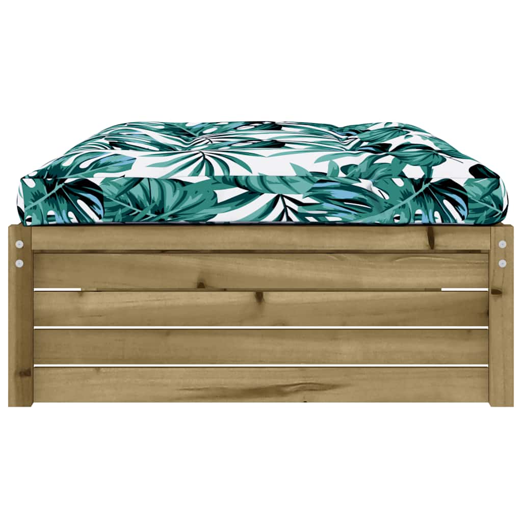 Sturdy Pine Garden Footstool 120x80 cm - Impregnated Wood