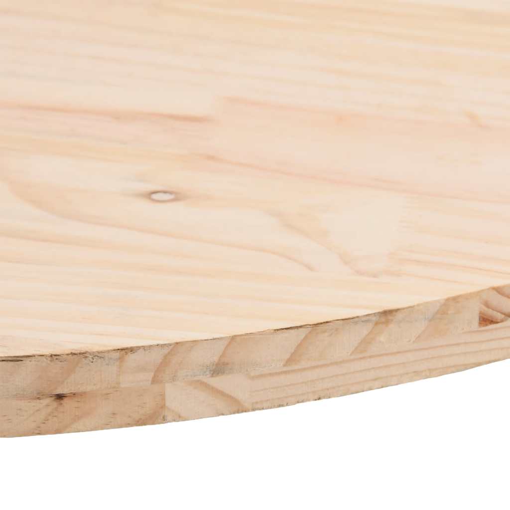 Solid Pine Oval Table Top 70x35x2.5 cm - Durable Wood Design
