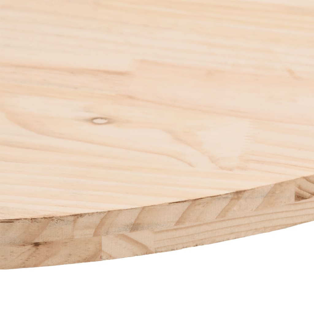 Solid Wood Pine Oval Table Top 80x40x2.5 cm - Elegant Design