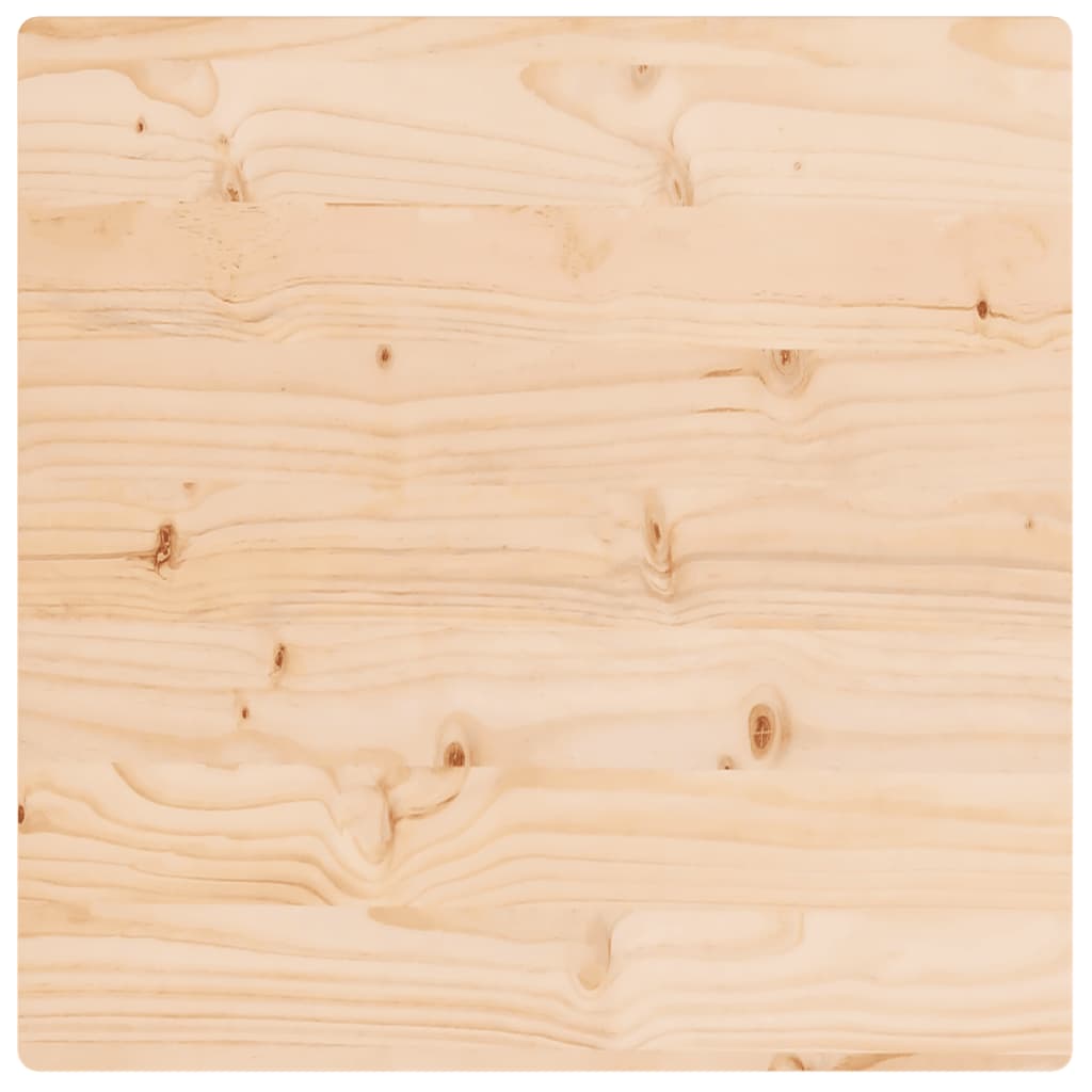 Solid Pine Square Tabletop 40x40x2.5 cm – Durable & Stylish