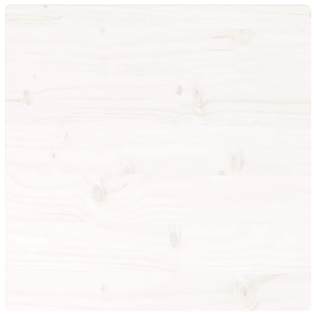 Solid Pine Square Table Top, White 50x50 cm - Durable & Stylish