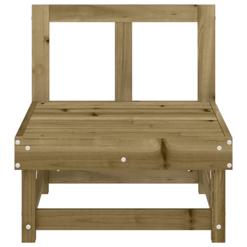 Garden Middle Sofa - Impregnated Pine Wood Furniture