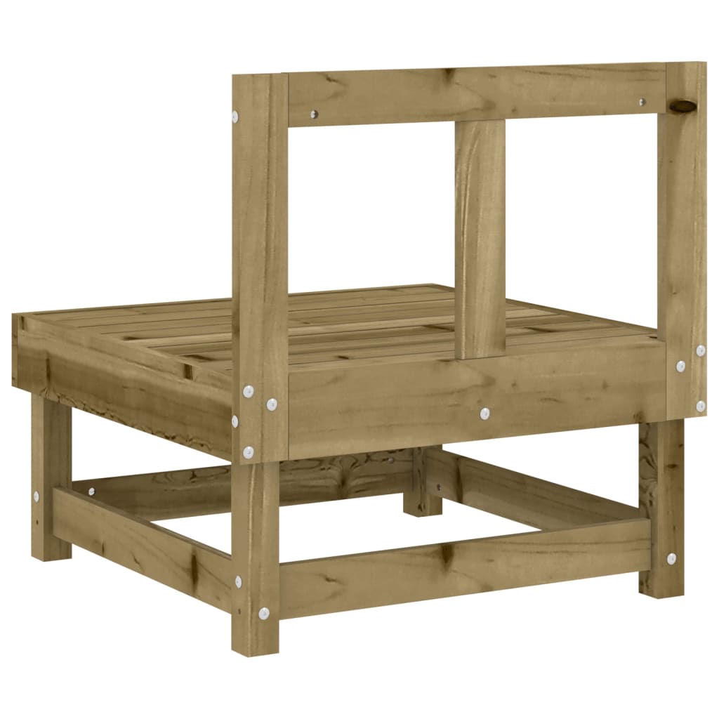 Garden Middle Sofa - Impregnated Pine Wood Furniture