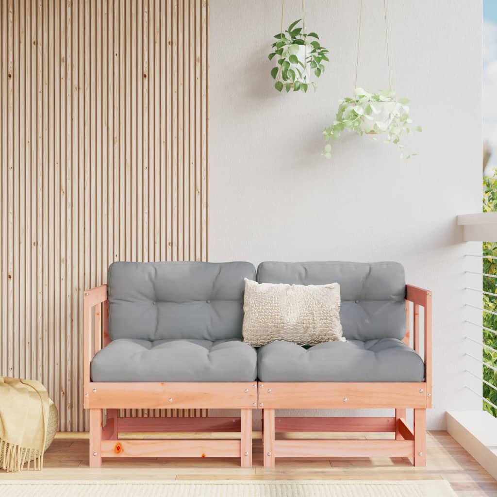 2-Piece Solid Wood Douglas Garden Corner Sofas Set