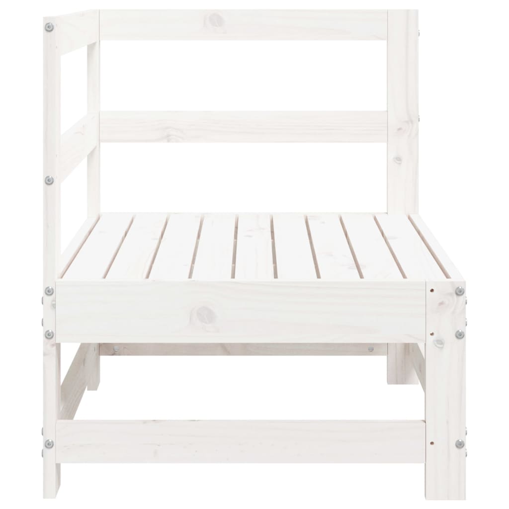 White Pine Solid Wood Garden Corner Sofa - Stylish & Durable