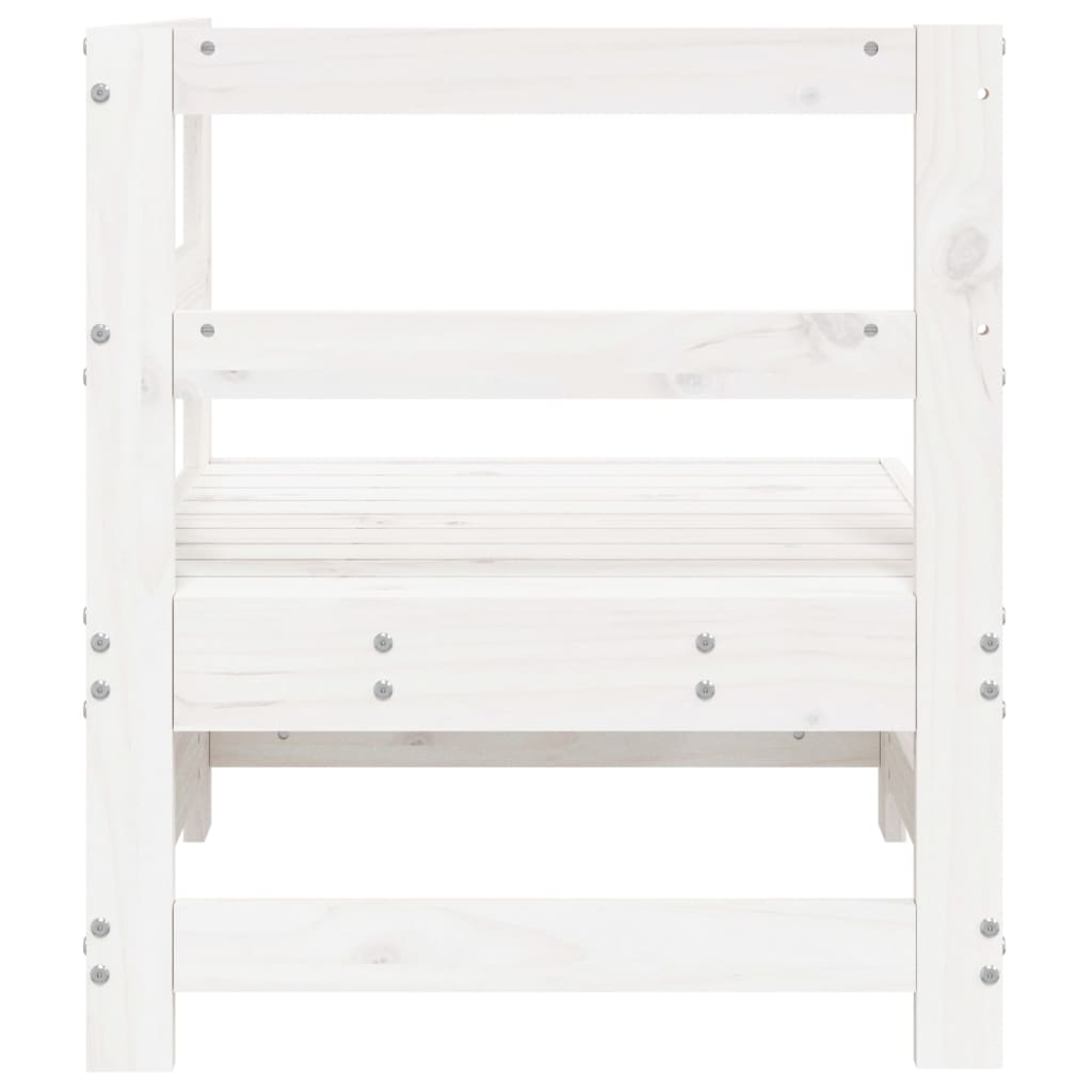 White Pine Solid Wood Garden Corner Sofa - Stylish & Durable