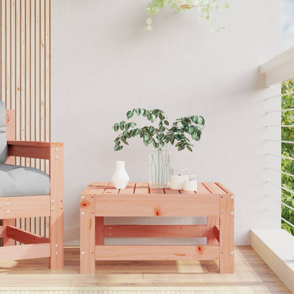 Douglas Wood Garden Footstool - Solid, Durable Outdoor Seating