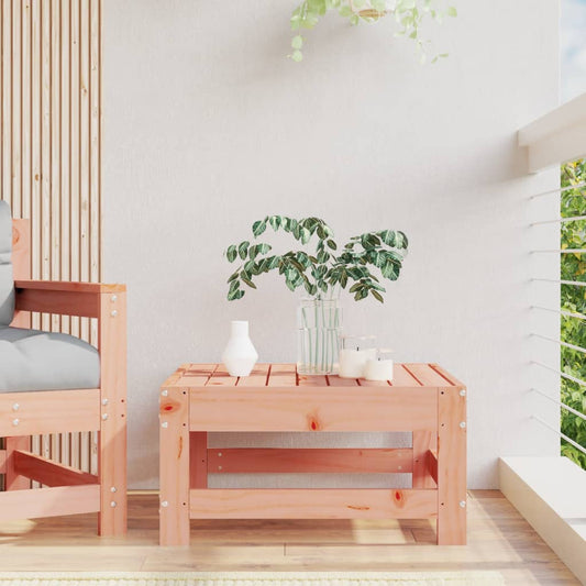 Douglas Wood Garden Footstool - Solid, Durable Outdoor Seating