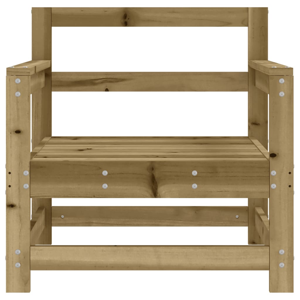 2-Piece Pine Wood Garden Chairs, Impregnated for Durability