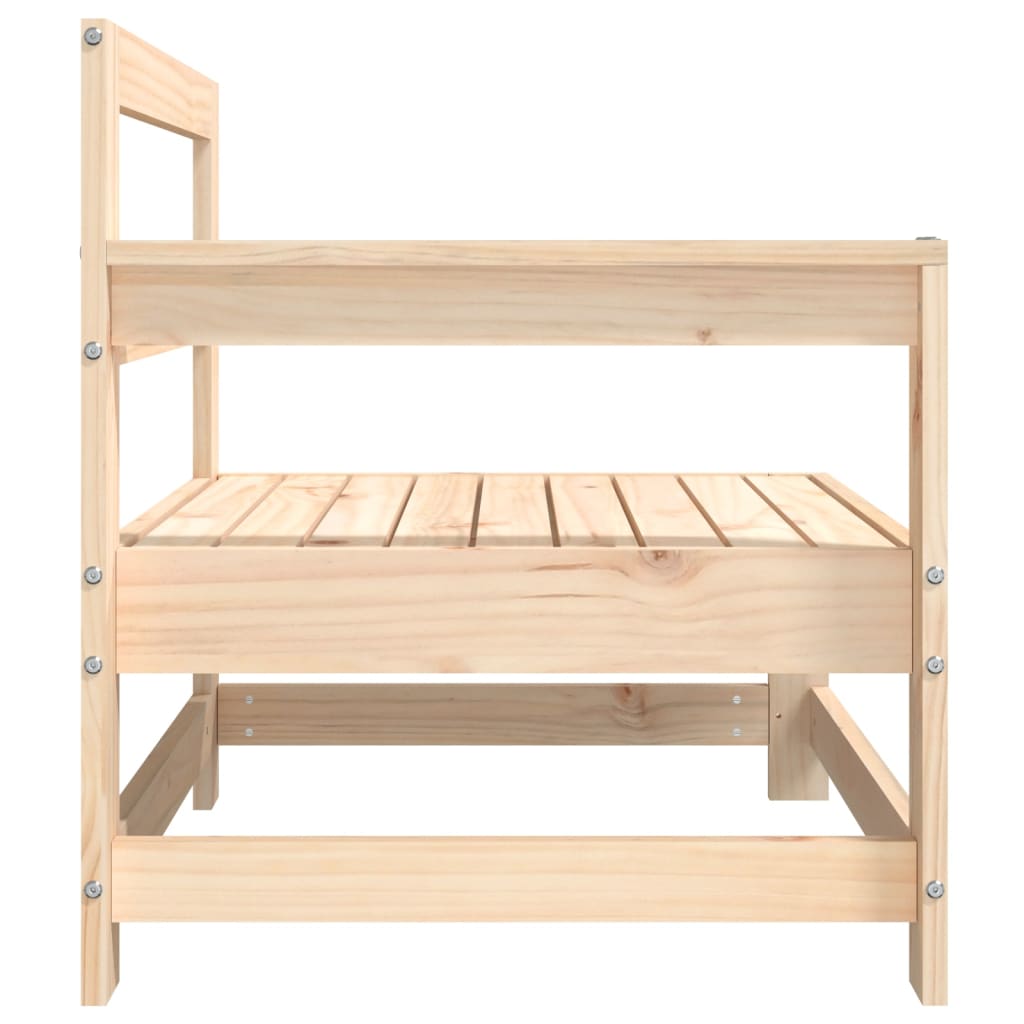 Solid Wood Pine Garden Corner Sofa - Stylish Outdoor Seating