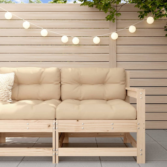 Solid Wood Pine Garden Corner Sofa - Stylish Outdoor Seating