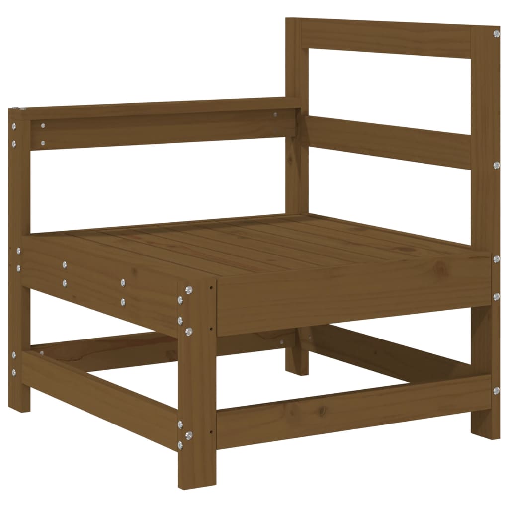 Honey Brown 3-Piece Solid Pine Wood Garden Lounge Set