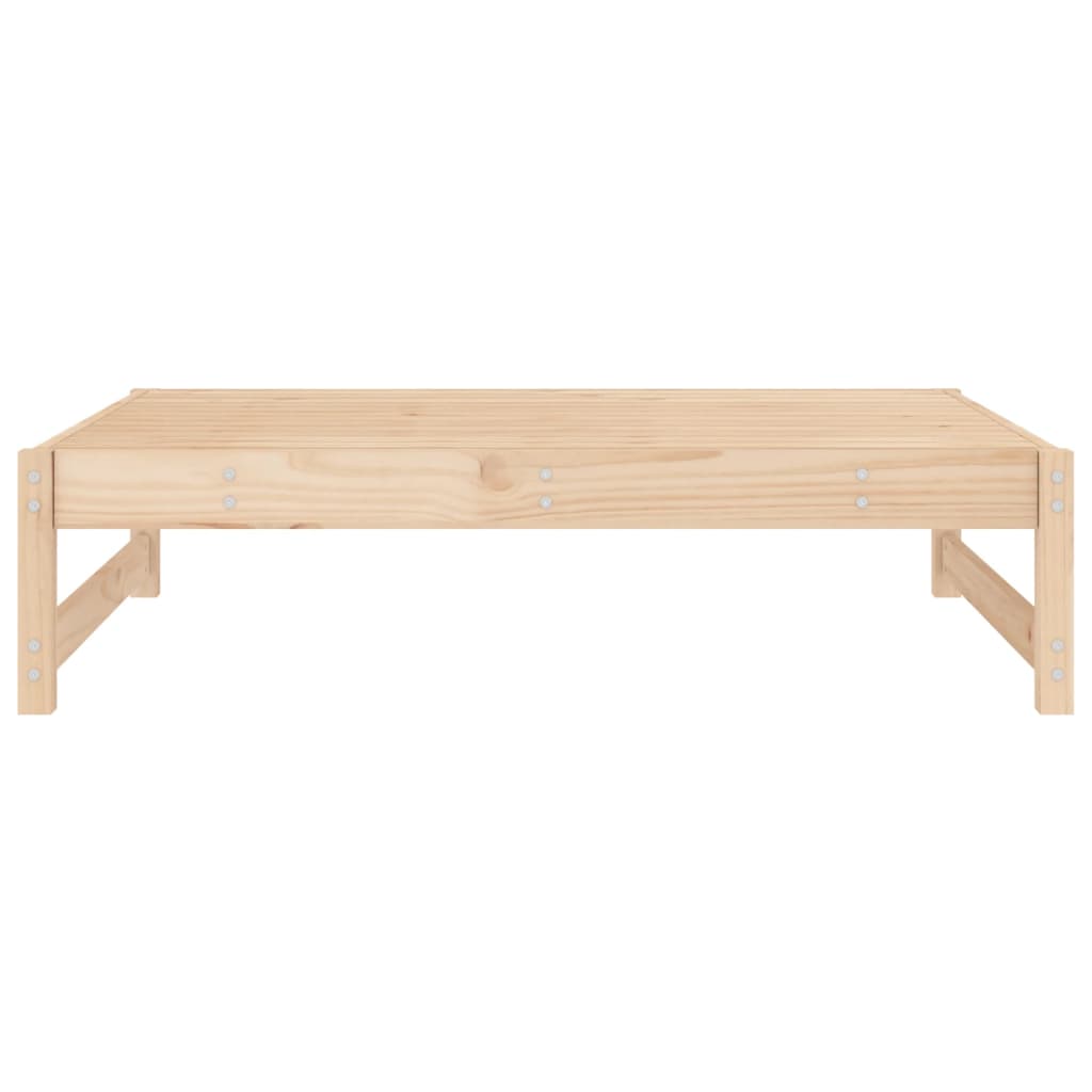 Solid Pine Wood Garden Footstool 120x80 cm