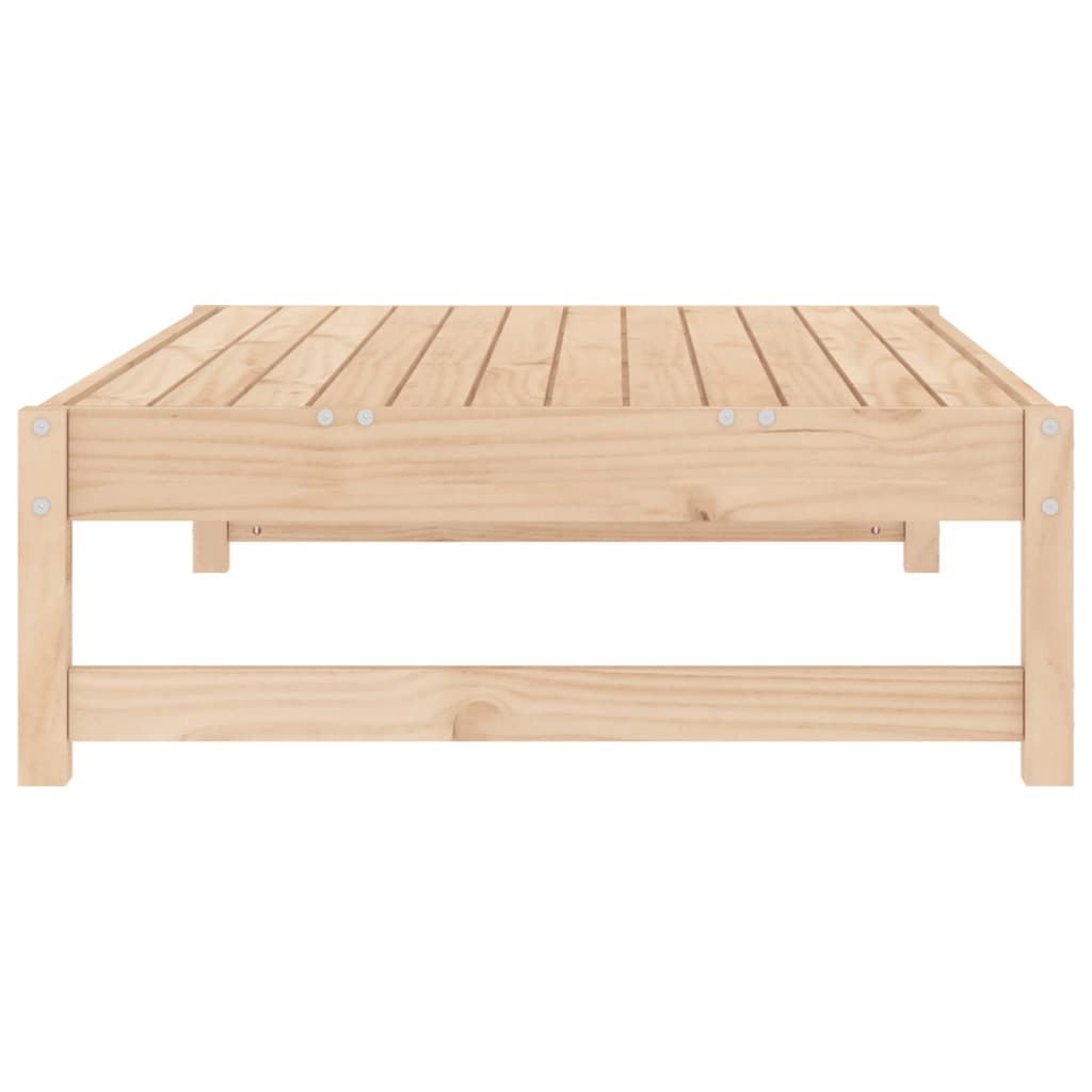 Solid Pine Wood Garden Footstool 120x80 cm