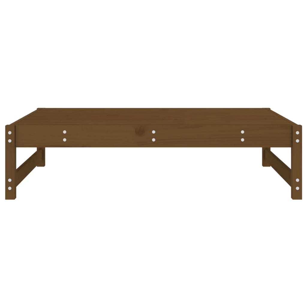 Solid Pine Garden Footstool, Honey Brown 120x80 cm