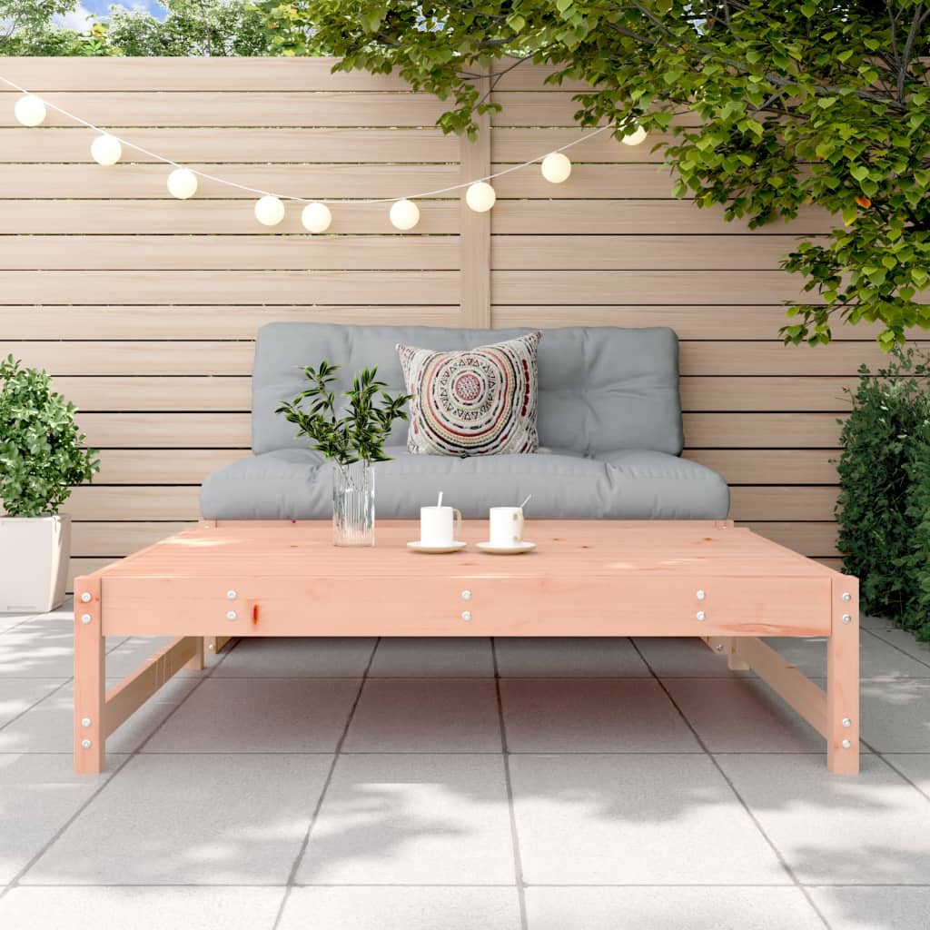Solid Wood Douglas Garden Footstool 120x80 cm - Durable Outdoor Seat