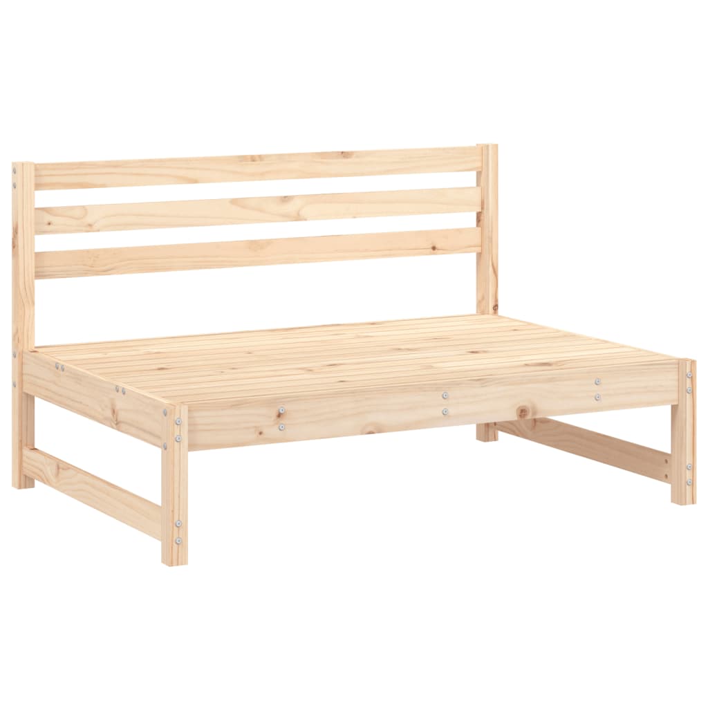 Garden Middle Sofas 2 pcs 120x80 cm Solid Wood Pine
