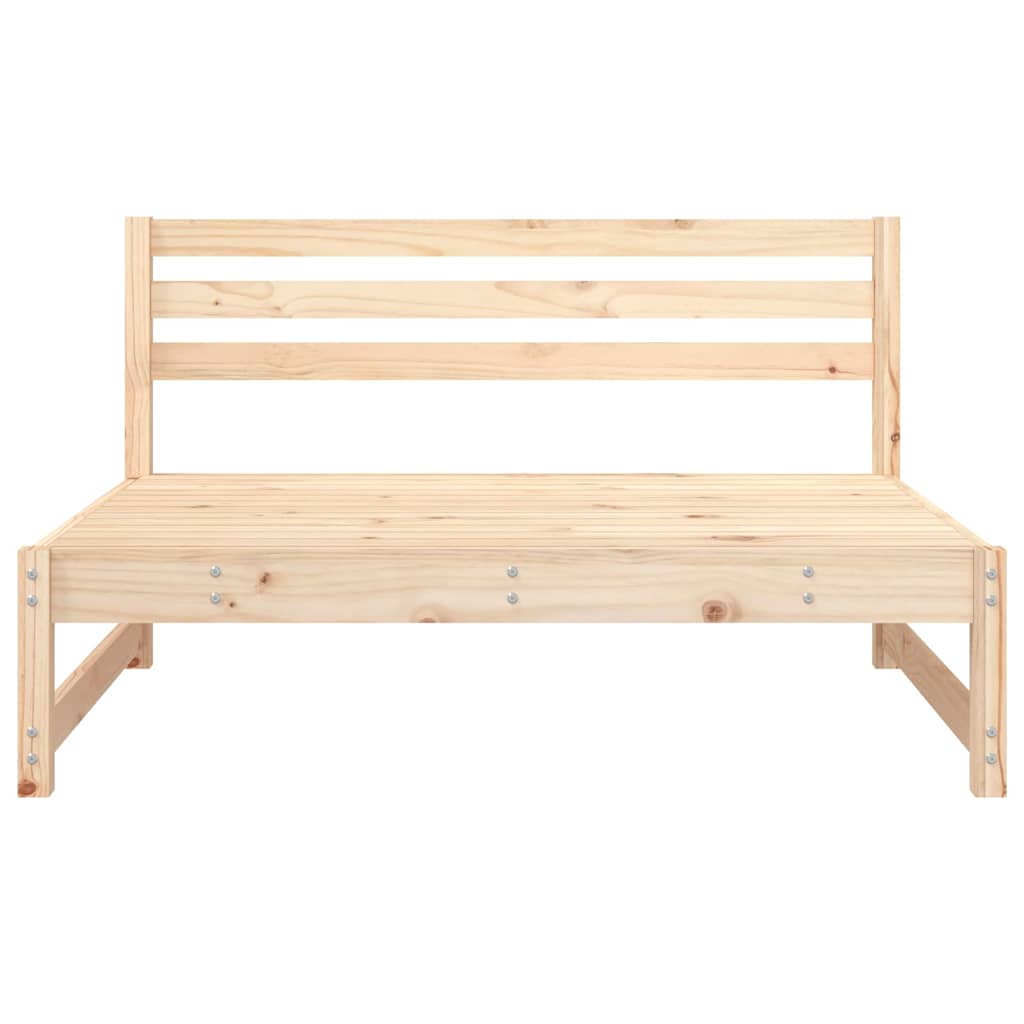 Garden Middle Sofas 2 pcs 120x80 cm Solid Wood Pine