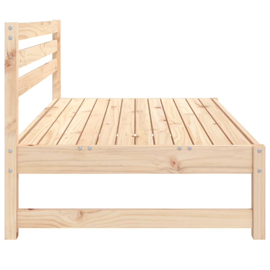 Garden Middle Sofas 2 pcs 120x80 cm Solid Wood Pine