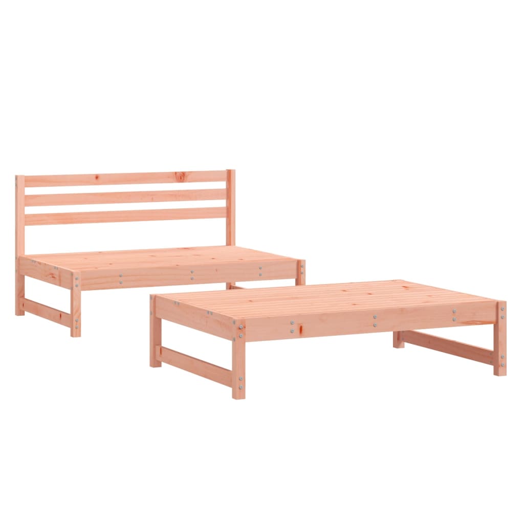 Solid Wood Douglas 2 Piece Garden Lounge Set - Stylish & Durable
