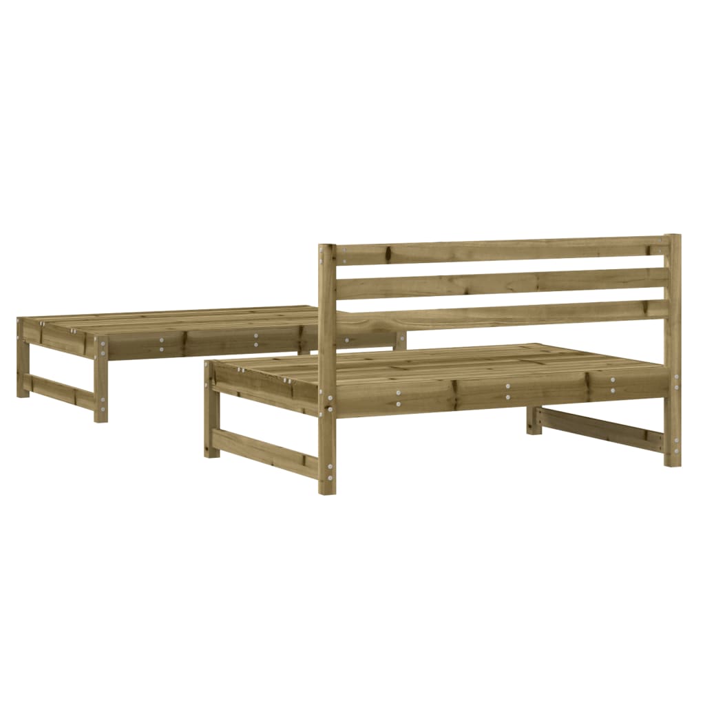 2-Piece Garden Lounge Set in Impregnated Pine Wood