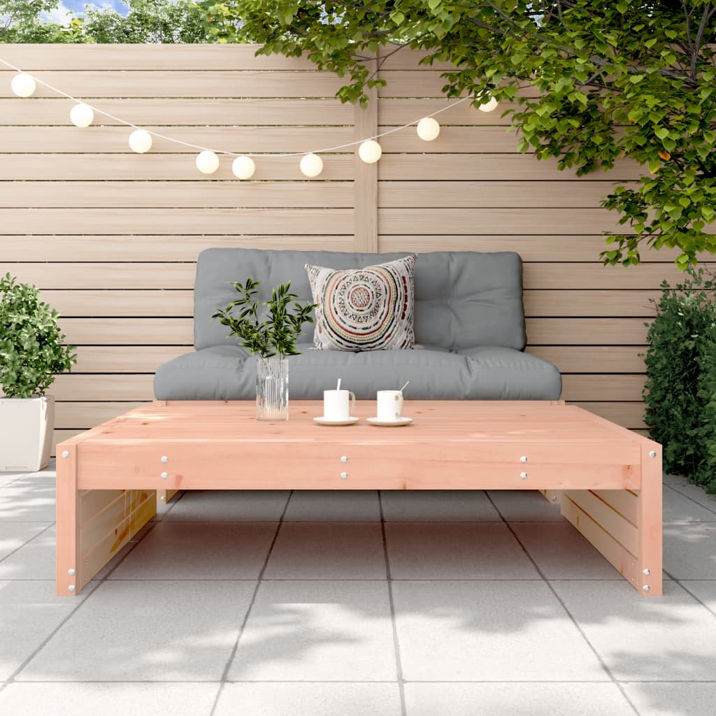 Solid Wood Douglas Garden Footstool 120x80 cm - Durable Outdoor Seat