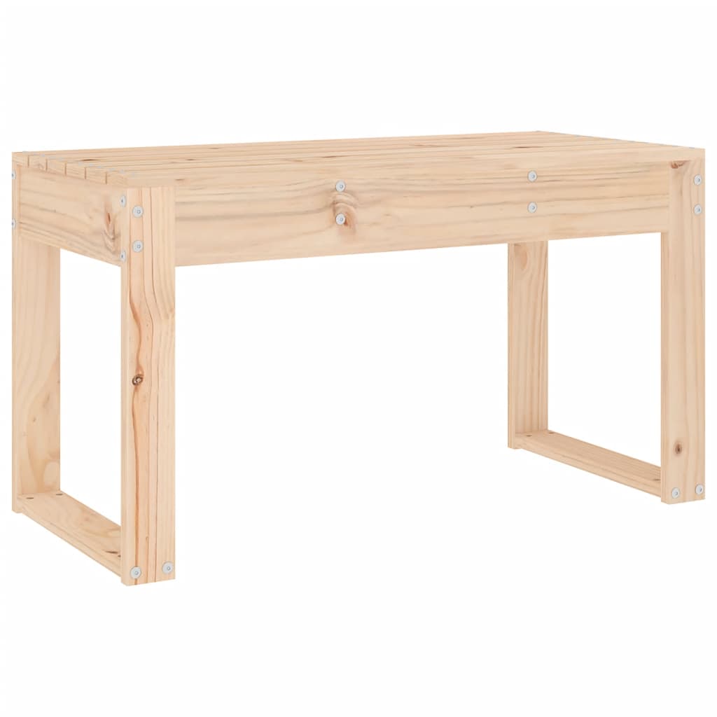 Solid Pine Wood Garden Bench - 80x38x45 cm Sturdy Outdoor Seating