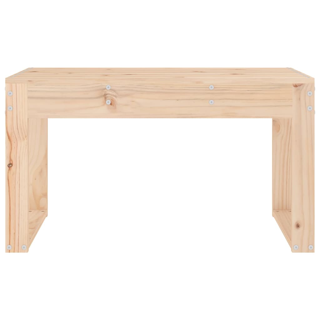 Solid Pine Wood Garden Bench - 80x38x45 cm Sturdy Outdoor Seating