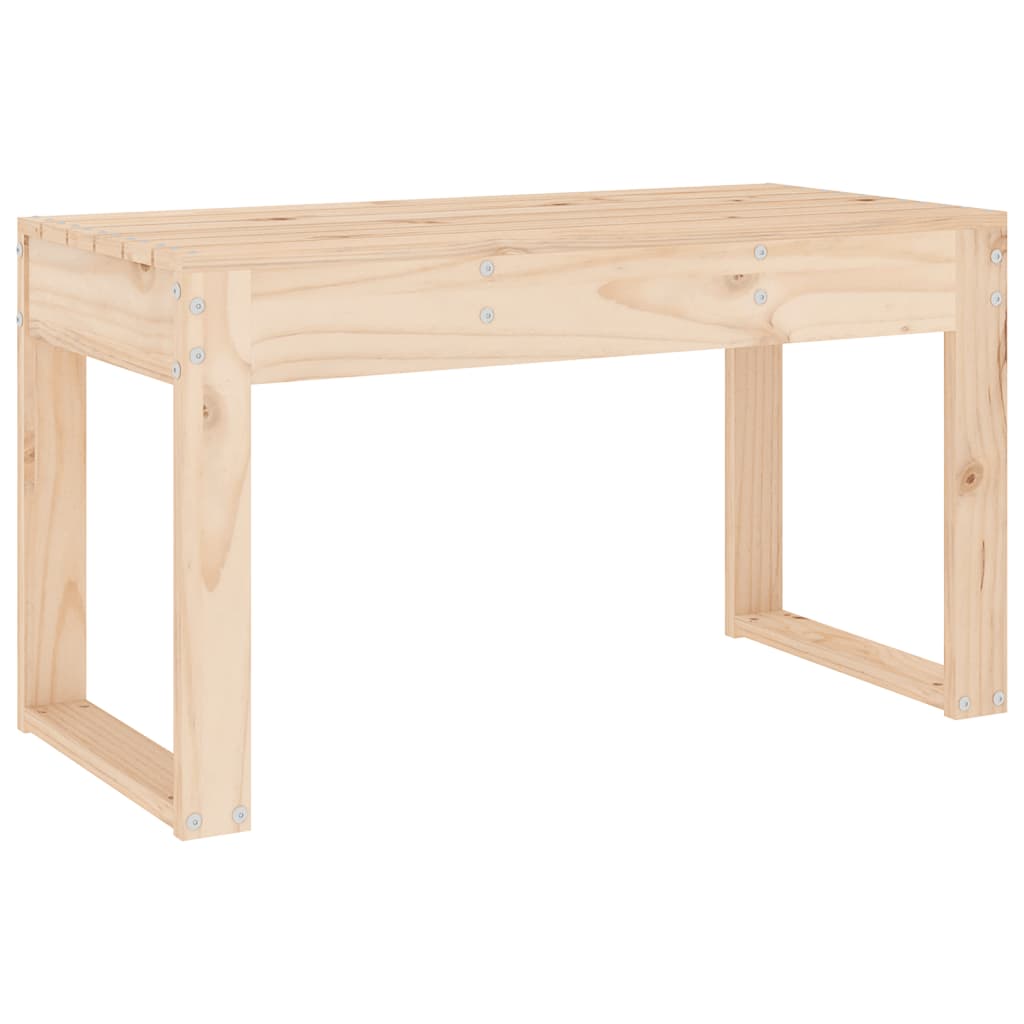 Solid Pine Wood Garden Bench - 80x38x45 cm Sturdy Outdoor Seating