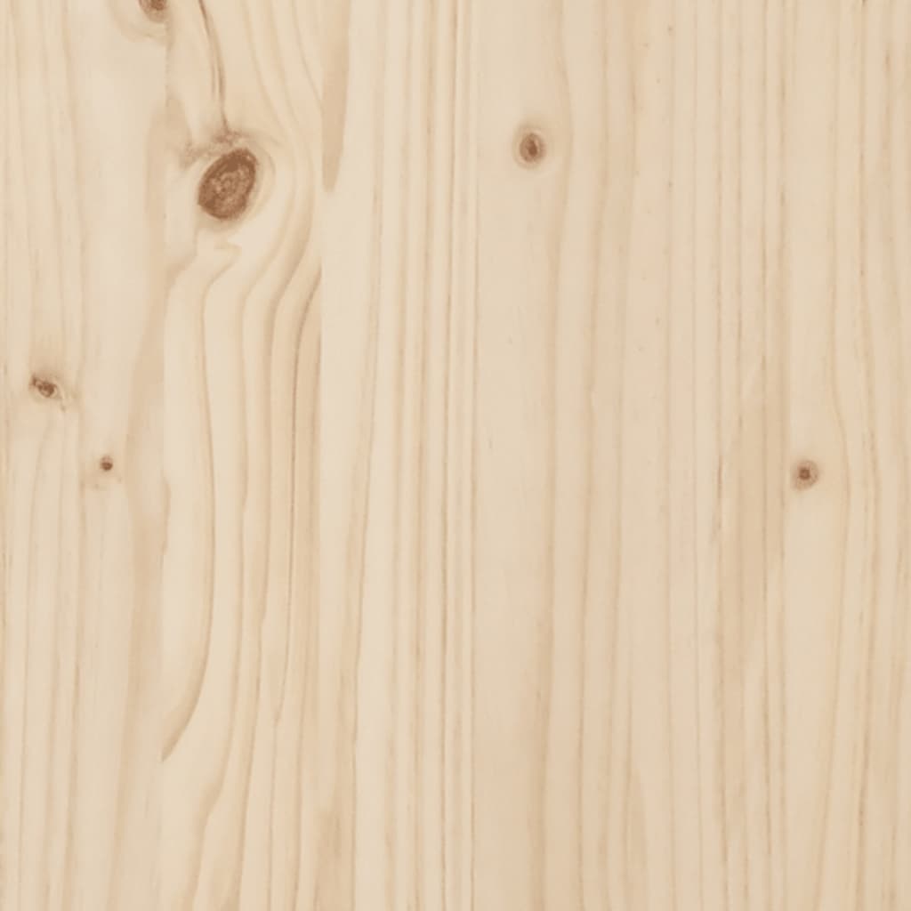 Solid Pine Wood Garden Bench - 80x38x45 cm Sturdy Outdoor Seating