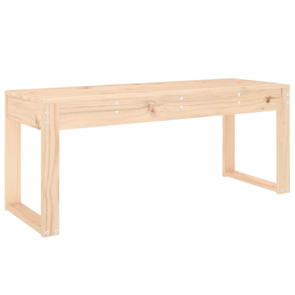 Solid Pine Garden Bench, 110x38x45 cm, Durable & Stylish Seating