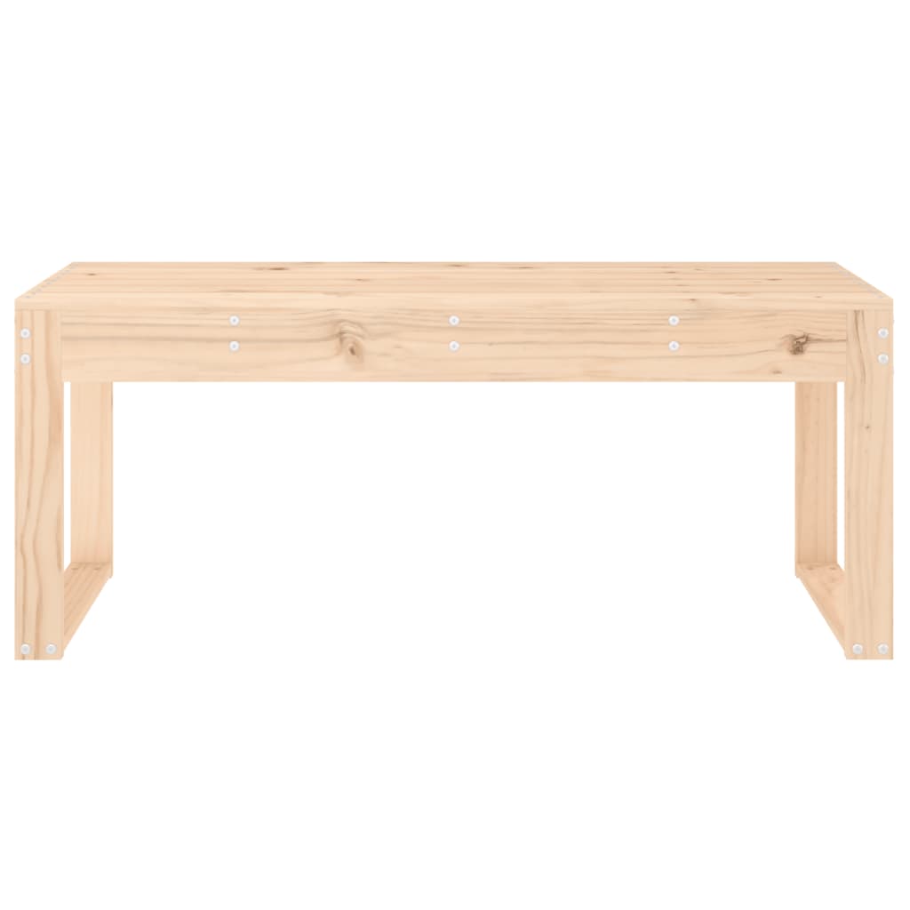 Solid Pine Garden Bench, 110x38x45 cm, Durable & Stylish Seating