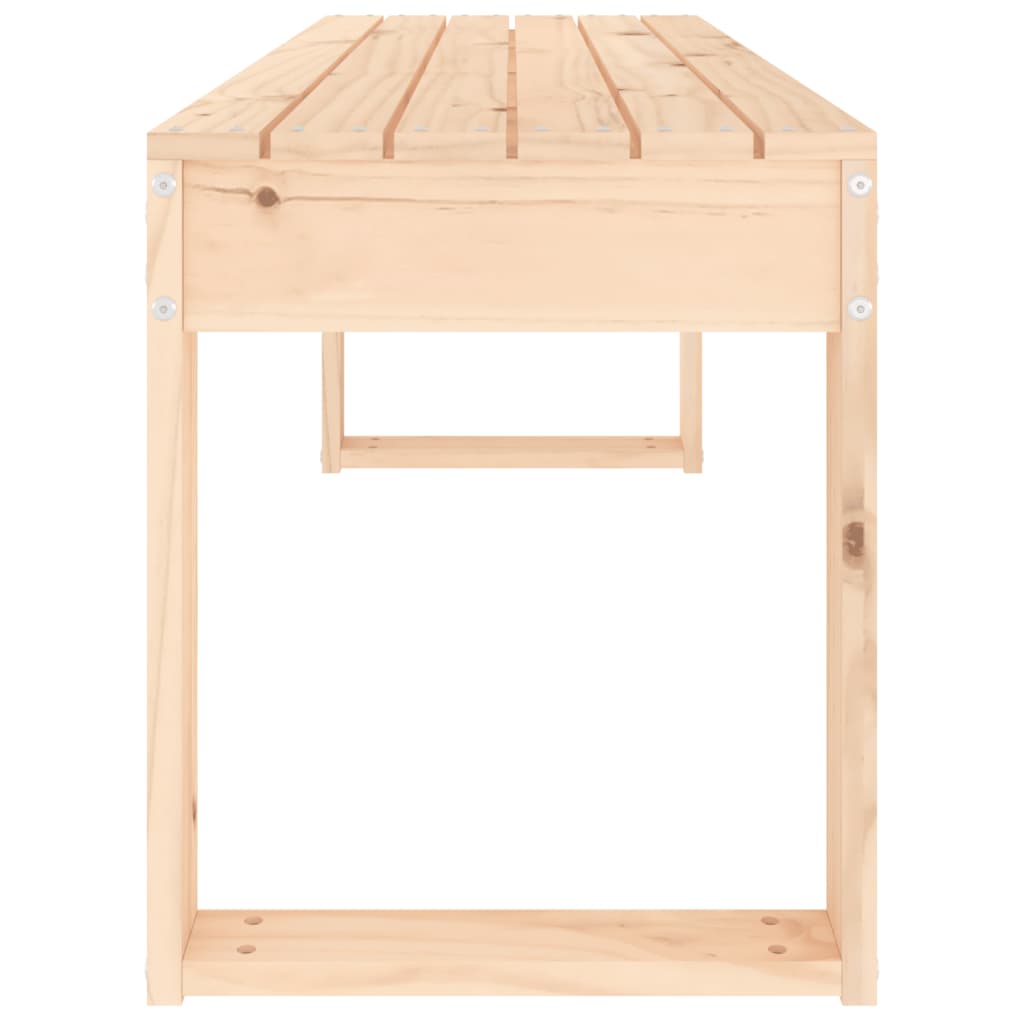 Solid Pine Garden Bench, 110x38x45 cm, Durable & Stylish Seating