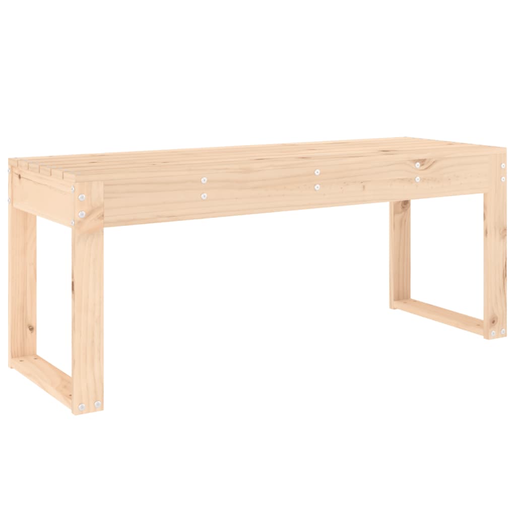 Solid Pine Garden Bench, 110x38x45 cm, Durable & Stylish Seating