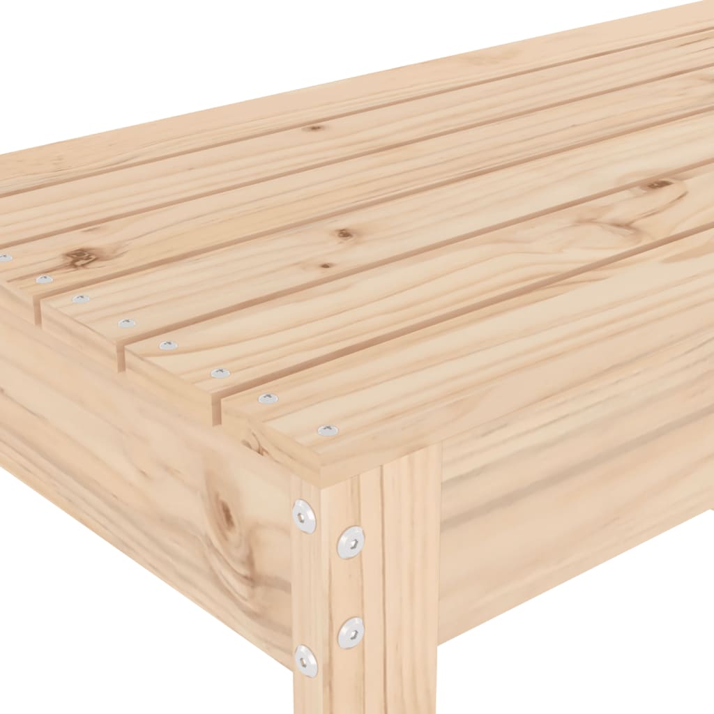 Solid Pine Garden Bench, 110x38x45 cm, Durable & Stylish Seating