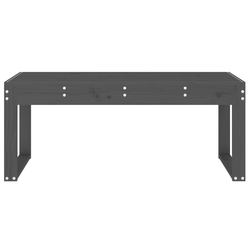 Solid Pine Garden Bench, Grey 110x38x45 cm - Stylish & Durable