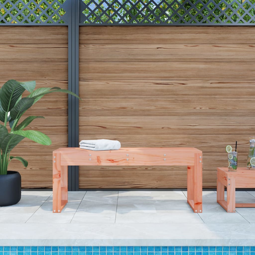 Solid Wood Douglas Garden Bench 110x38x45 cm