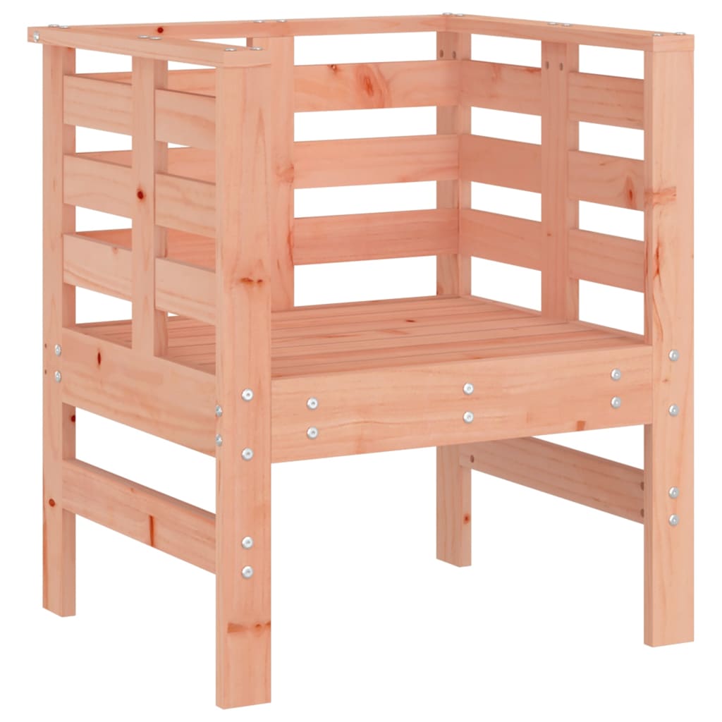Solid Wood Douglas Garden Chairs, 2-Piece Set, 61.5x53x71 cm