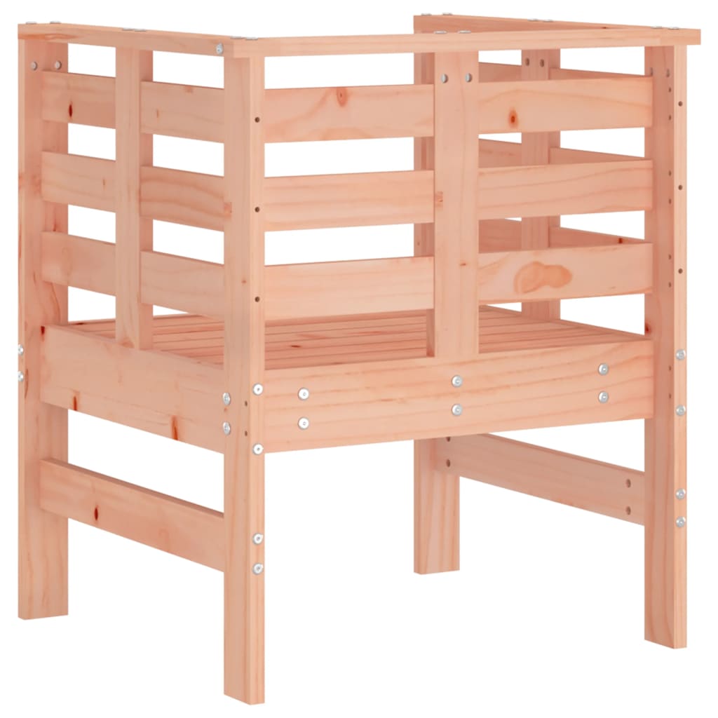Solid Wood Douglas Garden Chairs, 2-Piece Set, 61.5x53x71 cm