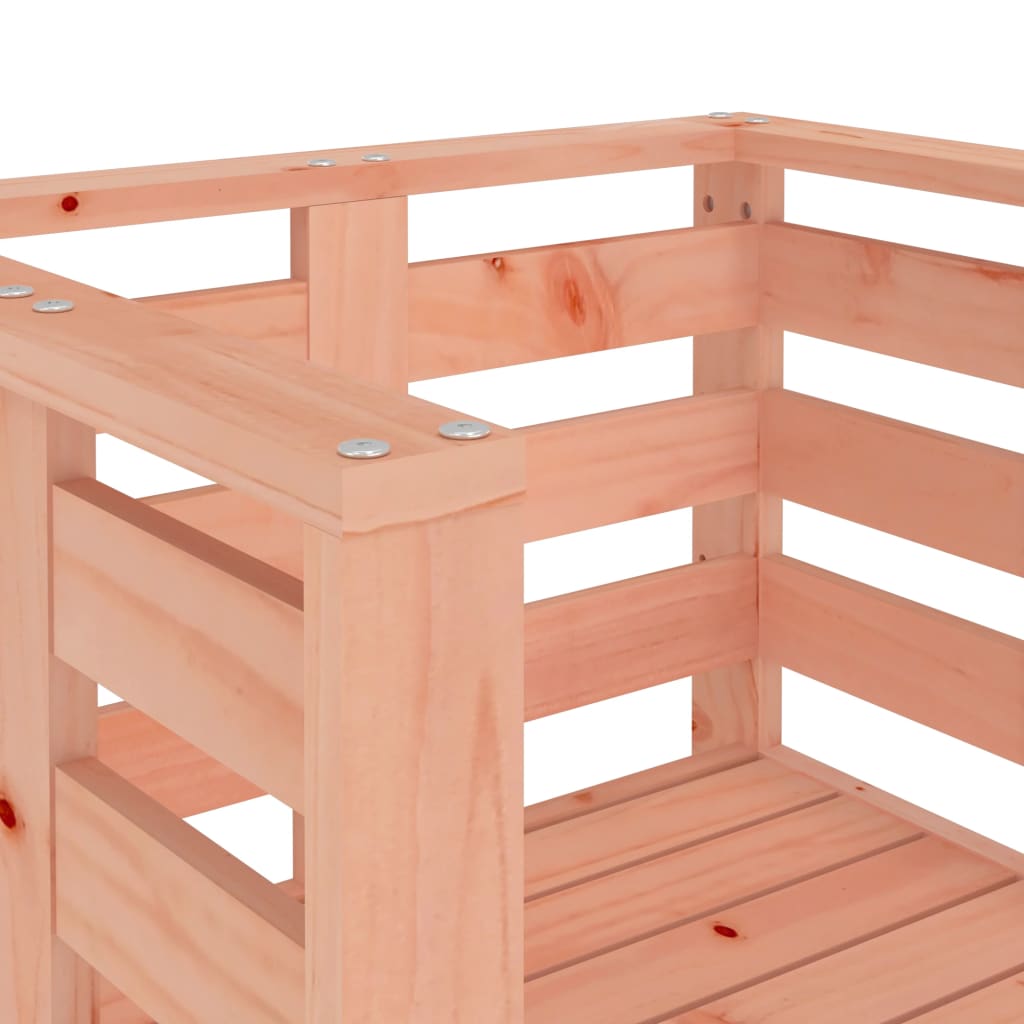 Solid Wood Douglas Garden Chairs, 2-Piece Set, 61.5x53x71 cm