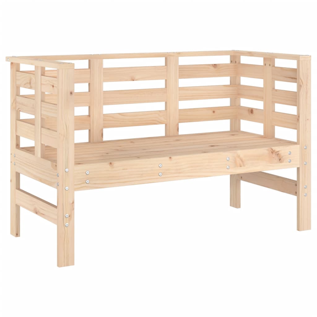 Solid Pine Garden Bench 111.5x53x71 cm – Durable & Stylish Seating