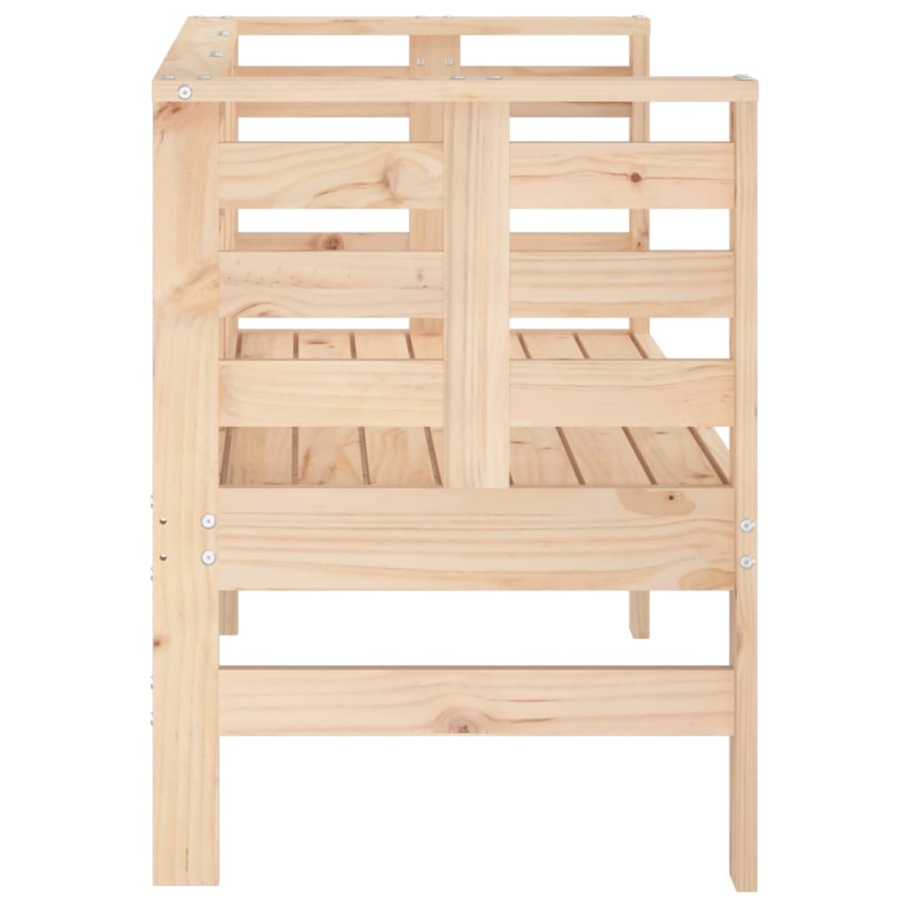 Solid Pine Garden Bench 111.5x53x71 cm – Durable & Stylish Seating