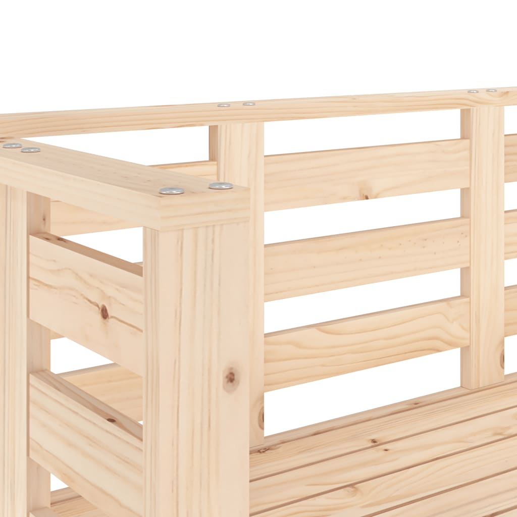 Solid Pine Garden Bench 111.5x53x71 cm – Durable & Stylish Seating