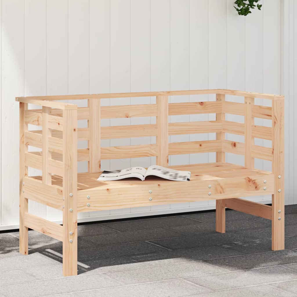 Solid Pine Garden Bench 111.5x53x71 cm – Durable & Stylish Seating