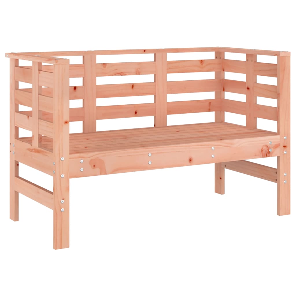 Solid Wood Douglas Garden Bench - 111.5x53x71 cm Outdoor Seating