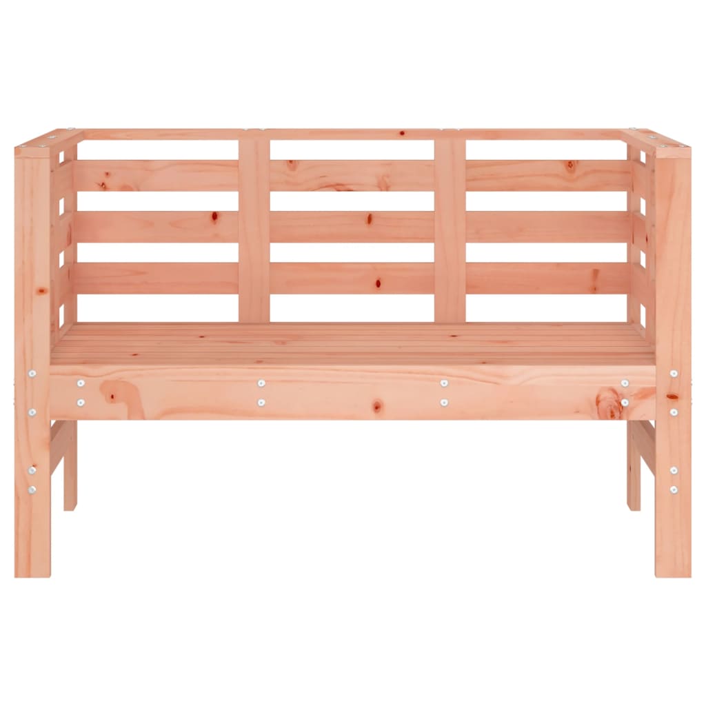 Solid Wood Douglas Garden Bench - 111.5x53x71 cm Outdoor Seating