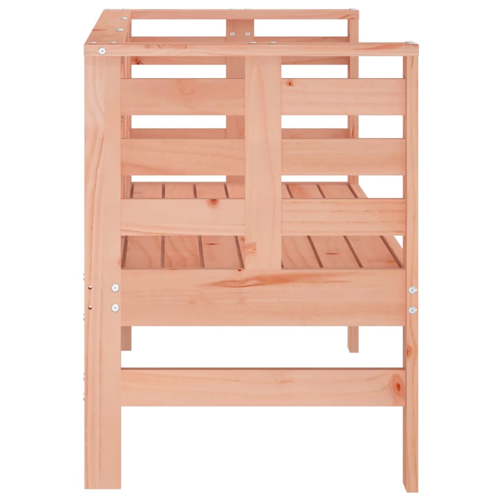 Solid Wood Douglas Garden Bench - 111.5x53x71 cm Outdoor Seating