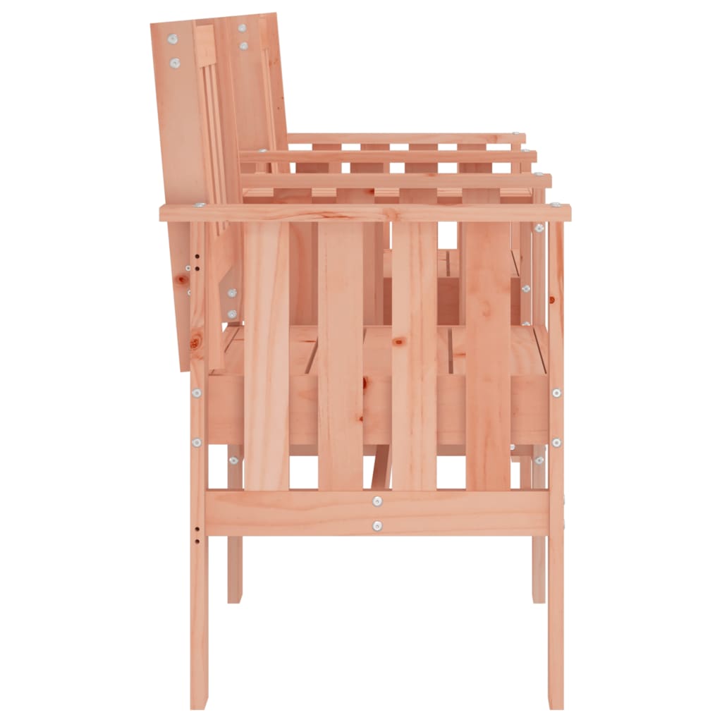2-Seater Douglas Wood Garden Bench & Table - Solid & Stylish
